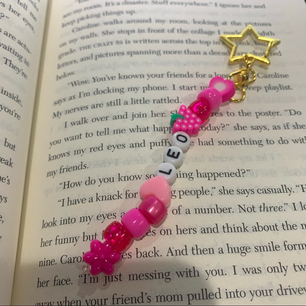 🧚🏼‍♀️Leo Pink Star Key Chain 💖🧚🏼‍♀️
